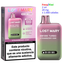 4T. Strawberry Kiwi 20 mg. «Lost Mary BM1000 TURBO» Vaper desechable