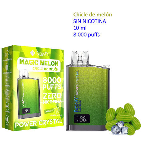 5T.  Magic Melon 0 mg. «BALMY POWER CRYSTAL» Vaper desechable