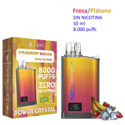 5T.  Strawberry -Banana 0 mg. «BALMY POWER CRYSTAL» Vaper desechable