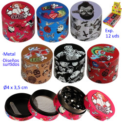 1T. Ø 4 cm. Expositor con 12 Grinders 4 partes