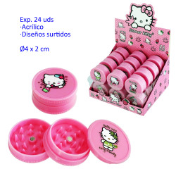 1 T. Ø4 cm. Expositor con 24 grinders acrílicos 3 partes