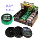 1 T. Ø6 cm. Expositor con 12 grinders acrílicos 3 partes
