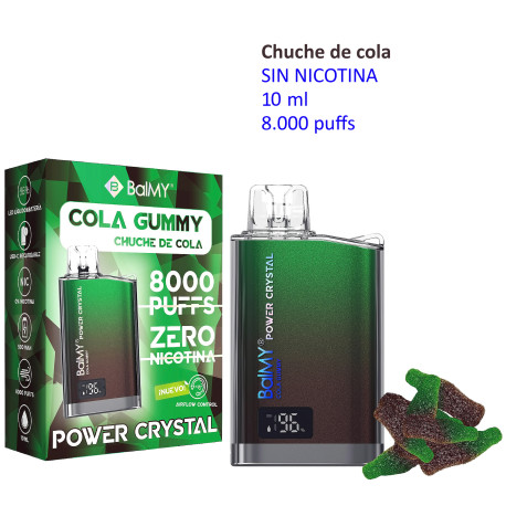 5T.  Cola Gummy 0 mg. «BALMY POWER CRYSTAL» Vaper desechable