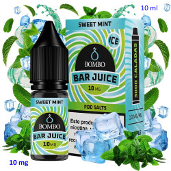 4T. 10ml 10 mg. Sweet Mint Ice Sales de nicotina «Bar Juice by Bombo»