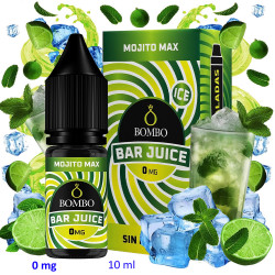 4T. 10ml 0 mg. Mojito Max Ice Sales de nicotina «Bar Juice by Bombo»