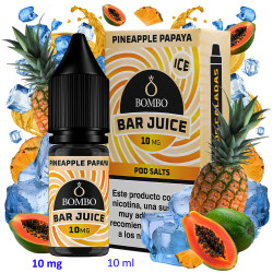 4T. 10ml 10 mg. Pineapple Papaya Ice Sales de nicotina «Bar Juice by Bombo»