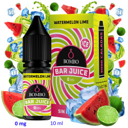 4T. 10ml 0 mg. Watermelon Lime Ice Sales de nicotina «Bar Juice by Bombo»