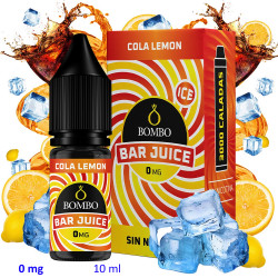 4T. 10ml 0 mg. Cola Lemon Ice Sales de nicotina «Bar Juice by Bombo»