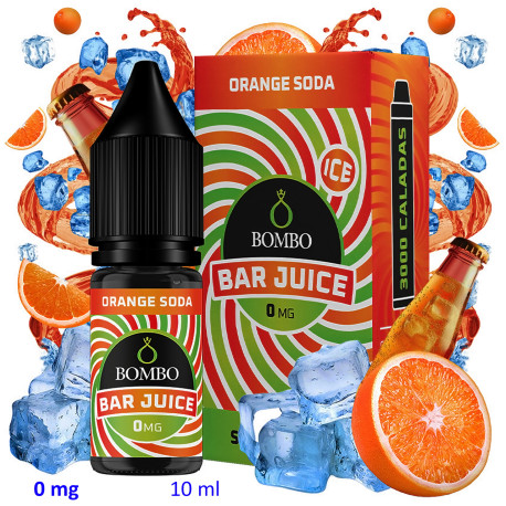 4T. 10ml 0 mg. Orange Soda Ice Sales de nicotina «Bar Juice by Bombo»