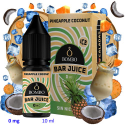 4T. 10ml 0 mg. Pineapple Coconut Ice Sales de nicotina «Bar Juice by Bombo»
