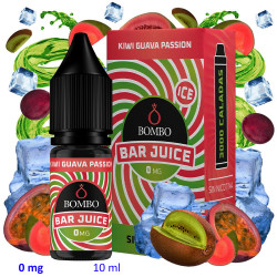 4T. 10ml 0 mg. Kiwi Guava Passion Ice Sales de nicotina «Bar Juice by Bombo»