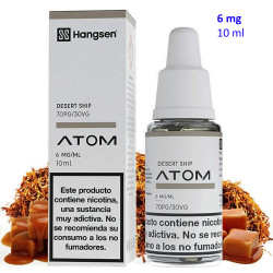 4T. e-liquid Desert Ship 6 mg. «Hangsen Atom» envase con 10 ml.