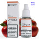 4T. e-liquid Apple 6 mg. «Hangsen Atom» envase con 10 ml.