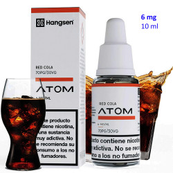 4T. e-liquid Red Cola 6 mg. «Hangsen Atom» envase con 10 ml.