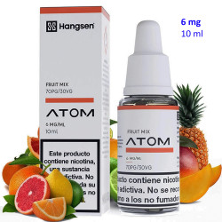 4T. e-liquid Fruit Mix 6 mg. «Hangsen Atom» envase con 10 ml.
