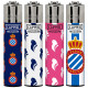 4T. Clipper «RCD ESPANYOL» Expositor con 48 encendedores