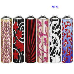 4T. «HAIKUS OF TSUSHIMA» Exp. 30 encendedores Mini Clipper con funda metal