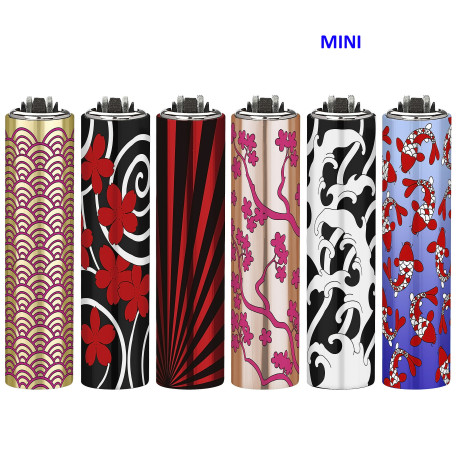 4T. «HAIKUS OF TSUSHIMA» Exp. 30 encendedores Mini Clipper con funda metal