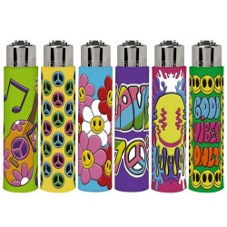 4T. «HIPPIE SOUL» Exp. 30 encendedores Clipper con funda