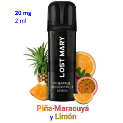 4T. Pod Pineapple Passion Fruit Lemon 20mg. «Lost Mary TAPPO PRO»