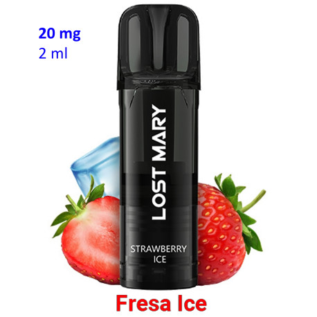4T. Pod Strawberry Ice 20mg. «Lost Mary TAPPO PRO»