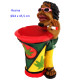 1T. Cenicero de resina «Rasta» 45,5 cm.