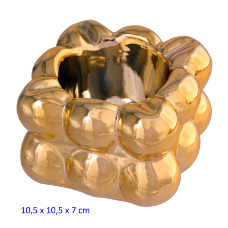 1T. Cenicero de mesa dorado
