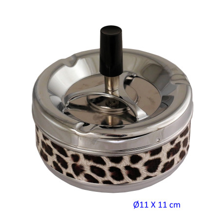 1T. Cenicero automático de metal Ø11 x 11 cm.