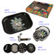 1T. Set con pipa, grinder Ø 5 cm., cenicero y bandeja