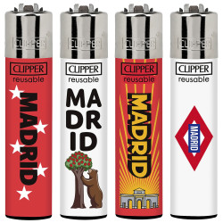 4T. Clipper «MADRID 2025» Expositor con 48 encendedores
