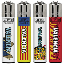 4T. Clipper «VALENCIA 2025» Expositor con 48 encendedores
