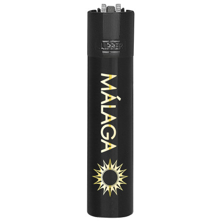 4T. «Clipper» «MALAGA 2025» Exp. 12 encendedores con estuche de metal