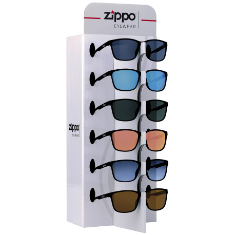 3T. Expositor con 9 gafas del sol «Zippo» UV400 para 6 gafas de sol