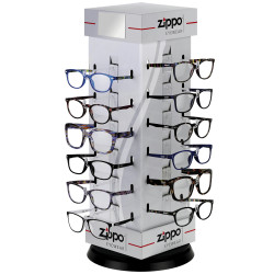 3T. Expositor  24 Gafas de Lectura «Zippo»