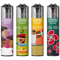 4T. Clipper «EUSKAL HERRIA 2025» Exp. 48 encendedores