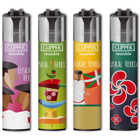4T. Clipper «EUSKAL HERRIA 2025» Exp. 48 encendedores