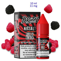 4T. 10ml 11 mg. Red & Black Sales de nicotina «Brutal Salt By Just Juice»