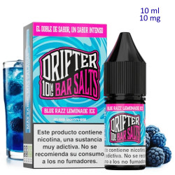 4T. 10ml 10 mg. Blue Razz Lemonade Ice Sales de nicotina «Drifter Bar Salts»