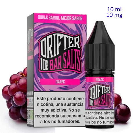 4T. 10ml 10 mg. Grape Sales de nicotina «Drifter Bar Salts»