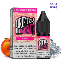 4T. 10ml 10 mg. Peach Ice Sales de nicotina «Drifter Bar Salts»