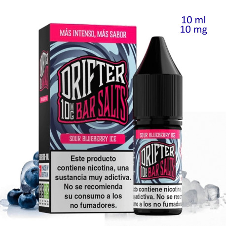 4T. 10ml 10 mg. Sour Blueberry Ice Sales de nicotina «Drifter Bar Salts»