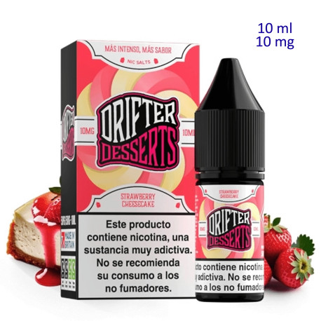 4T. 10ml 10 mg. Strawberry Cheesecake Sales de nicotina «Drifter Bar Salts»
