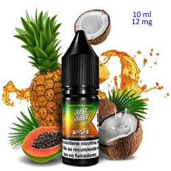 4T. 10ml 12 mg. Exotic Fruits Papaya, Pineapple & Coconut Sales de nicotina «Just Juice»