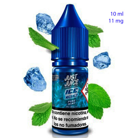 4T. 10ml 11 mg. Ice Pure Mint Sales de nicotina «Just Juice»