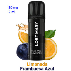 4T. Pod  Blue Razz Lemonade 20mg. «Lost Mary TAPPO PRO»