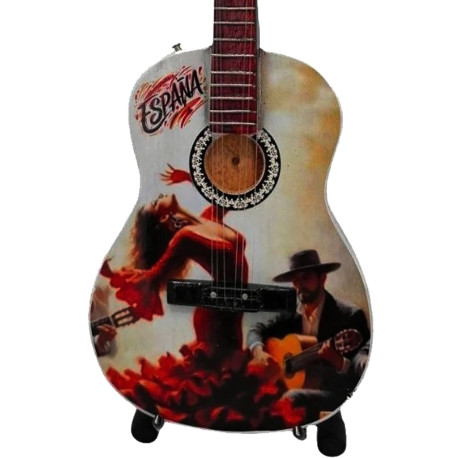 3T. Guitarra decorativa en miniatura réplica Souvenir