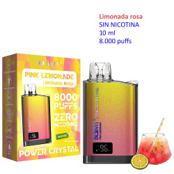 5T.  Pink Lemonade 0 mg. «BALMY POWER CRYSTAL» Vaper desechable