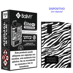 4T. ANIMAL EDITION ZEBRA Dispositivo sin cápsula «BALMY ÉLITE PRO»