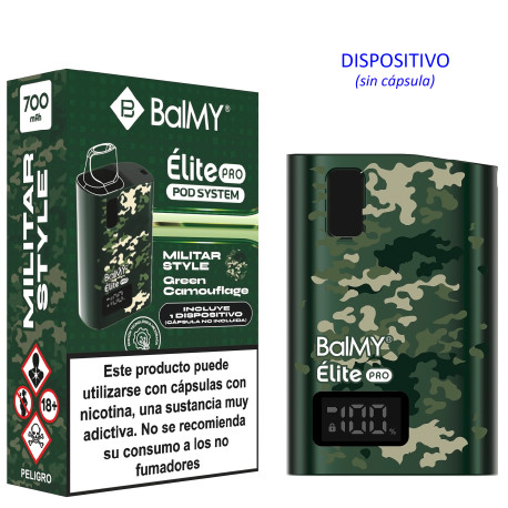 4T. ANIMAL EDITION GREEN CAMOUFLAGE Dispositivo sin cápsula «BALMY ÉLITE PRO»