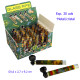 1T. Expositor con 30 pipas cristal/metal 9,2 cm.